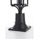 Belgrade 1 Light 19 inch Black Outdoor Post Light