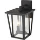 Seoul 2 Light 14.75 inch Black Outdoor Wall Light