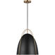 Sean Lavin Norman 1 Light 15.38 inch Satin Brass Pendant Ceiling Light