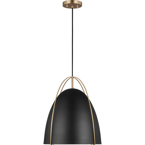 Sean Lavin Norman 1 Light 15.38 inch Satin Brass Pendant Ceiling Light