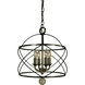 Nantucket 4 Light 13 inch Mahogany Bronze Mini Chandelier Ceiling Light in Without Shade