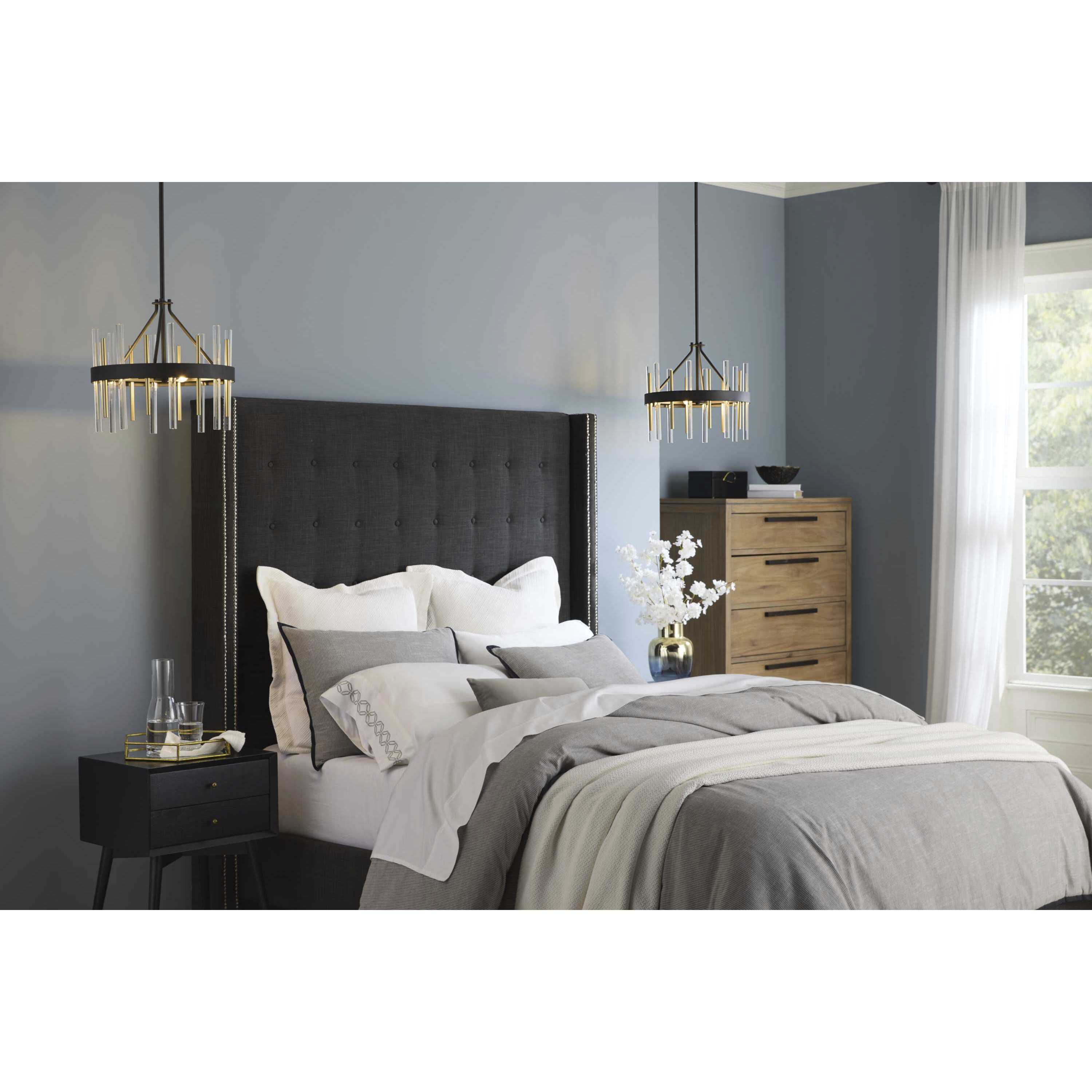 Orrizo 3 Light 16 inch Matte Black Semi-Flush Mount Convertible Ceiling Light, Design Series