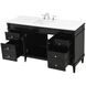 Bennett 60 X 21 X 35 inch Black Vanity Sink Set