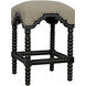 Abacus 24 inch Hand Rubbed Black Counter Stool