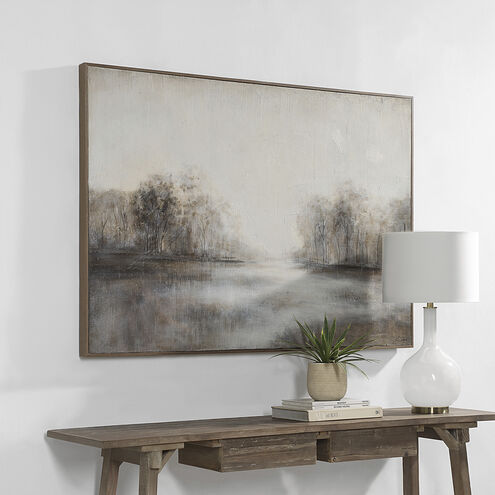Country White and Grey and Beige and Blue Canvas Art