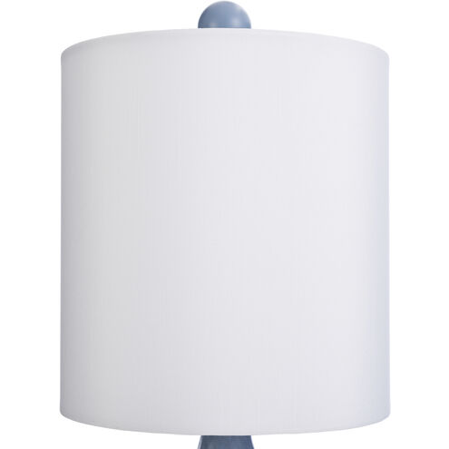 Signature 17 inch 60 watt Blue Table Lamp Portable Light