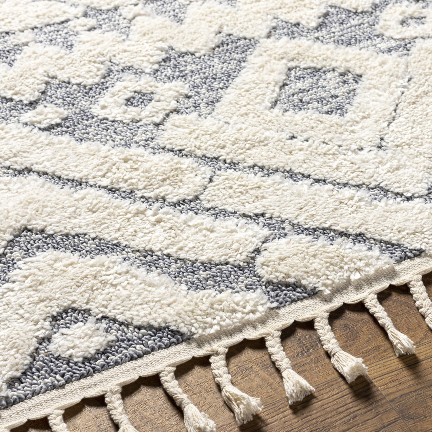 Loopy 120 X 94 inch Beige Rug, Rectangle