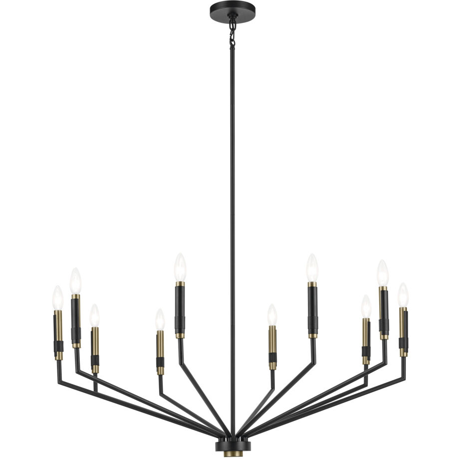 Armand 10 Light Black Chandelier Ceiling Light