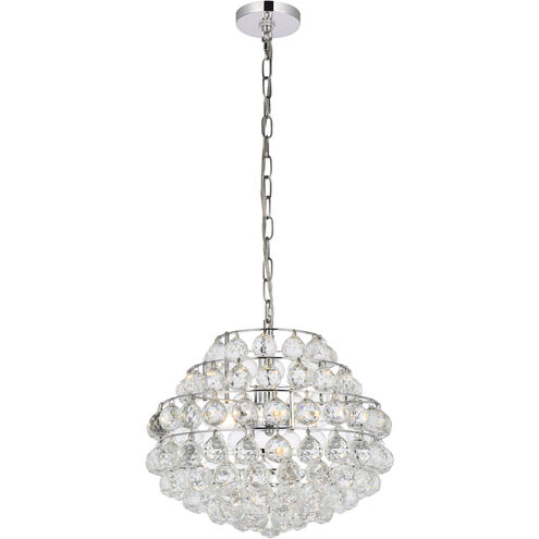 Savannah 3 Light 16 inch Chrome Pendant Ceiling Light