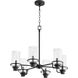 Lazo 6 Light 28 inch Noir Chandelier Ceiling Light