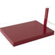 Stretch 87 inch 22.00 watt Red Arc Floor Lamp Portable Light