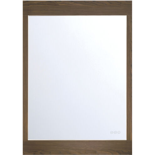 Mogano 42 X 30 inch Walnut Mirror