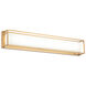 Thornstone LED 24.38 inch Aged Gold Brass Wall Sconce Wall Light
