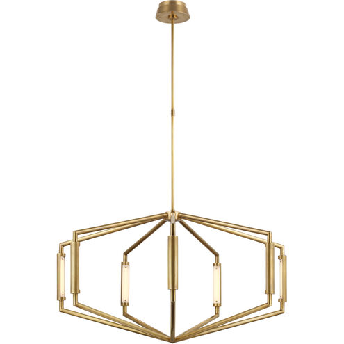 Kelly Wearstler Appareil LED 39 inch Antique-Burnished Brass Low Profile Chandelier Ceiling Light