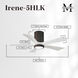 Atlas Irene-5HLK 42 inch Textured Bronze with Matte White Blades Flush Mount Paddle Fan