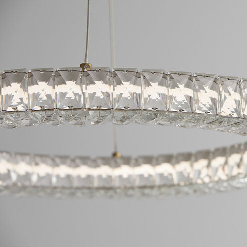 elan LED 24 inch Aged Brass Pendant Ceiling Light