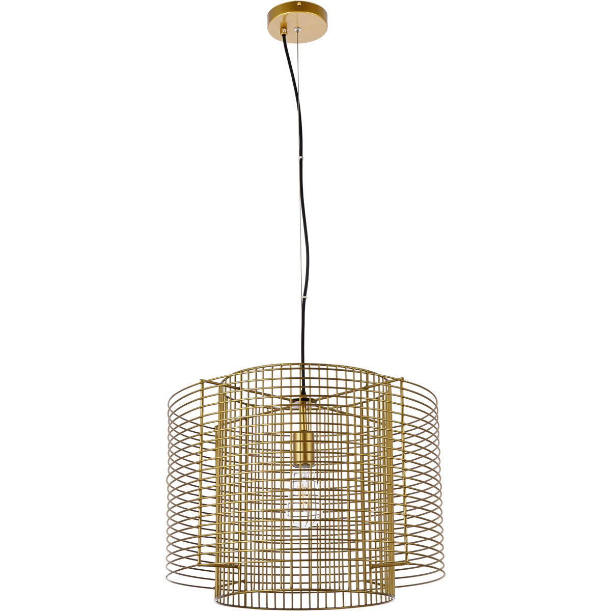 Deleon 1 Light 18.5 inch Brass Pendant Ceiling Light