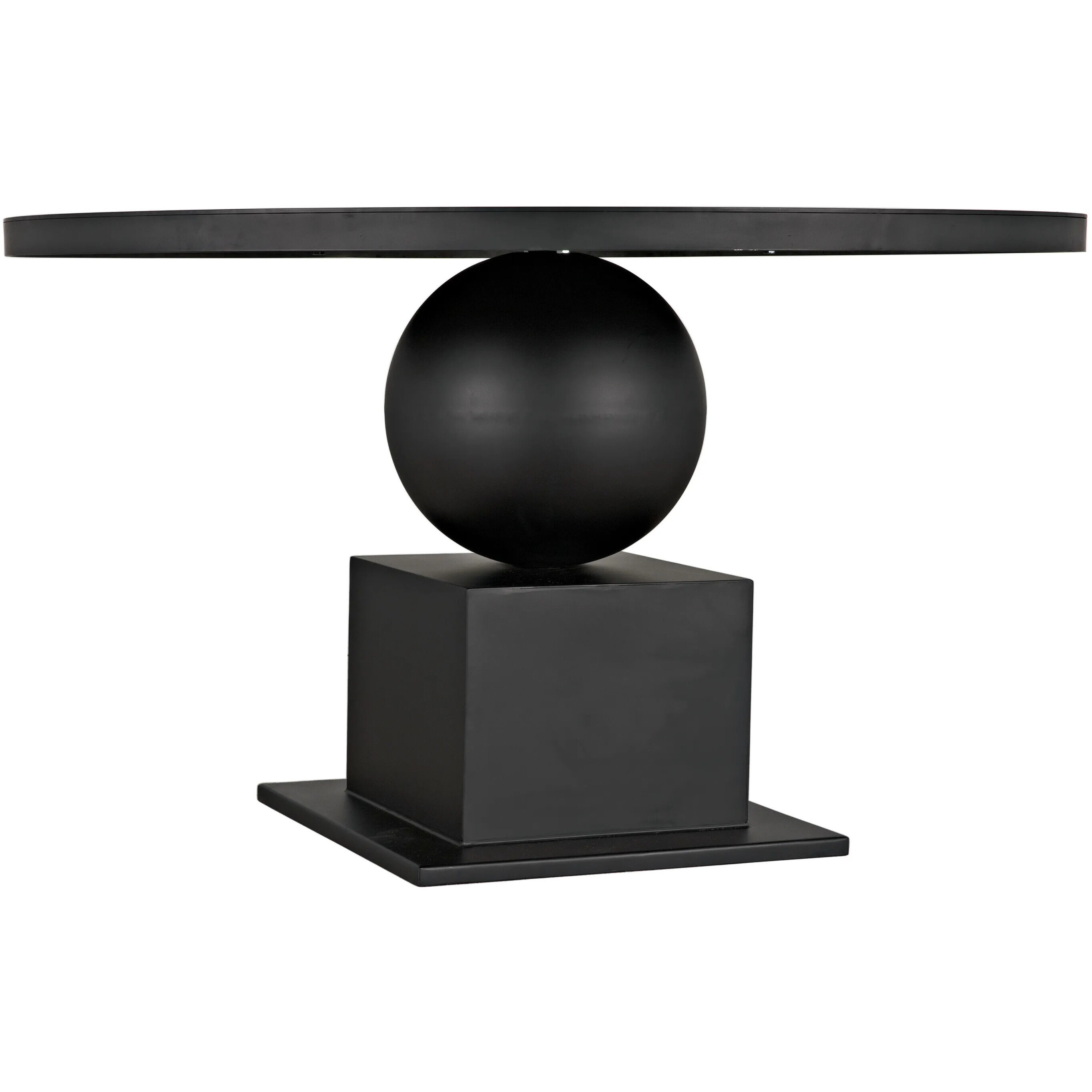 Emira 52 X 52 inch Matte Black Dining Table