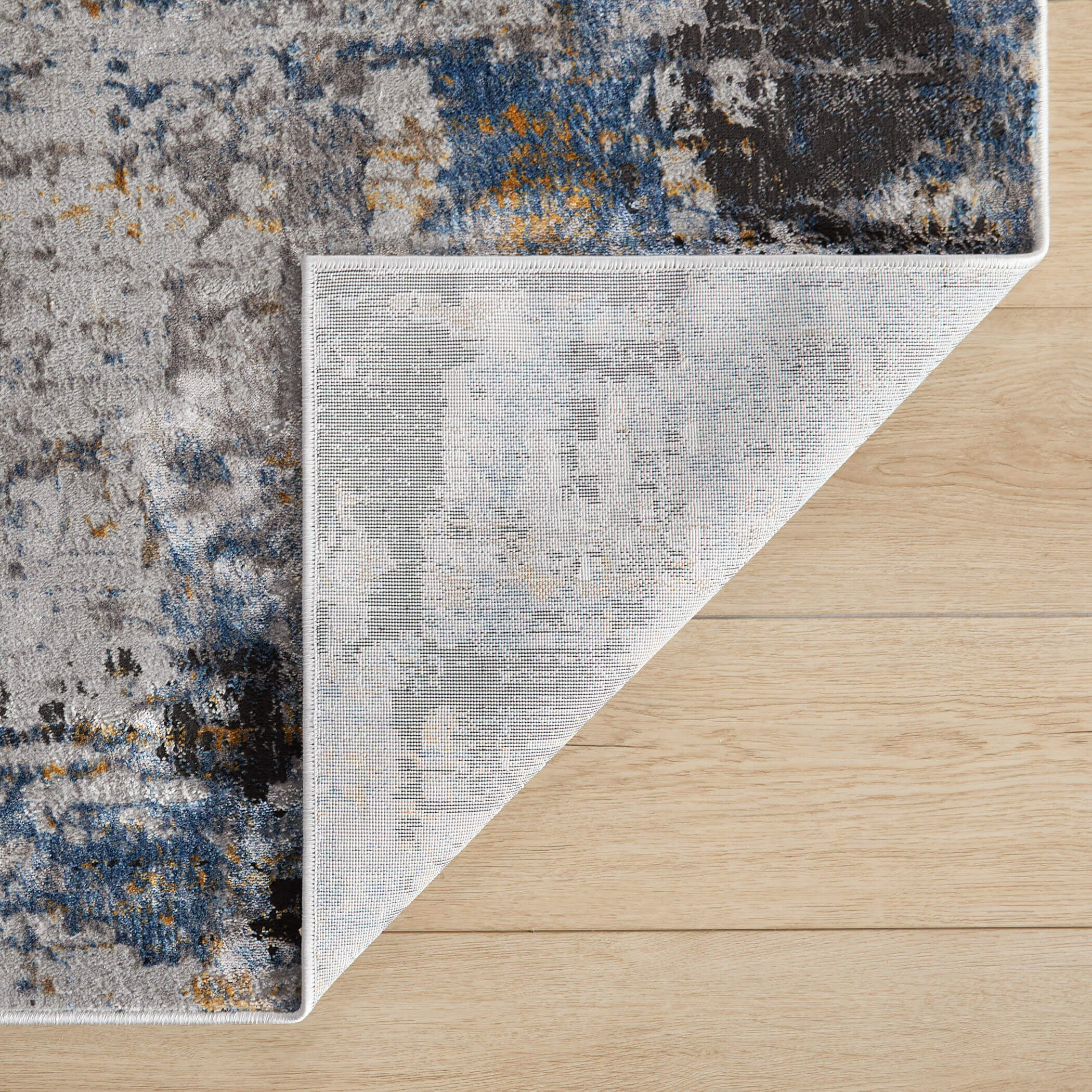 Darica 94 X 32 inch Blue Rug in 2 x 8