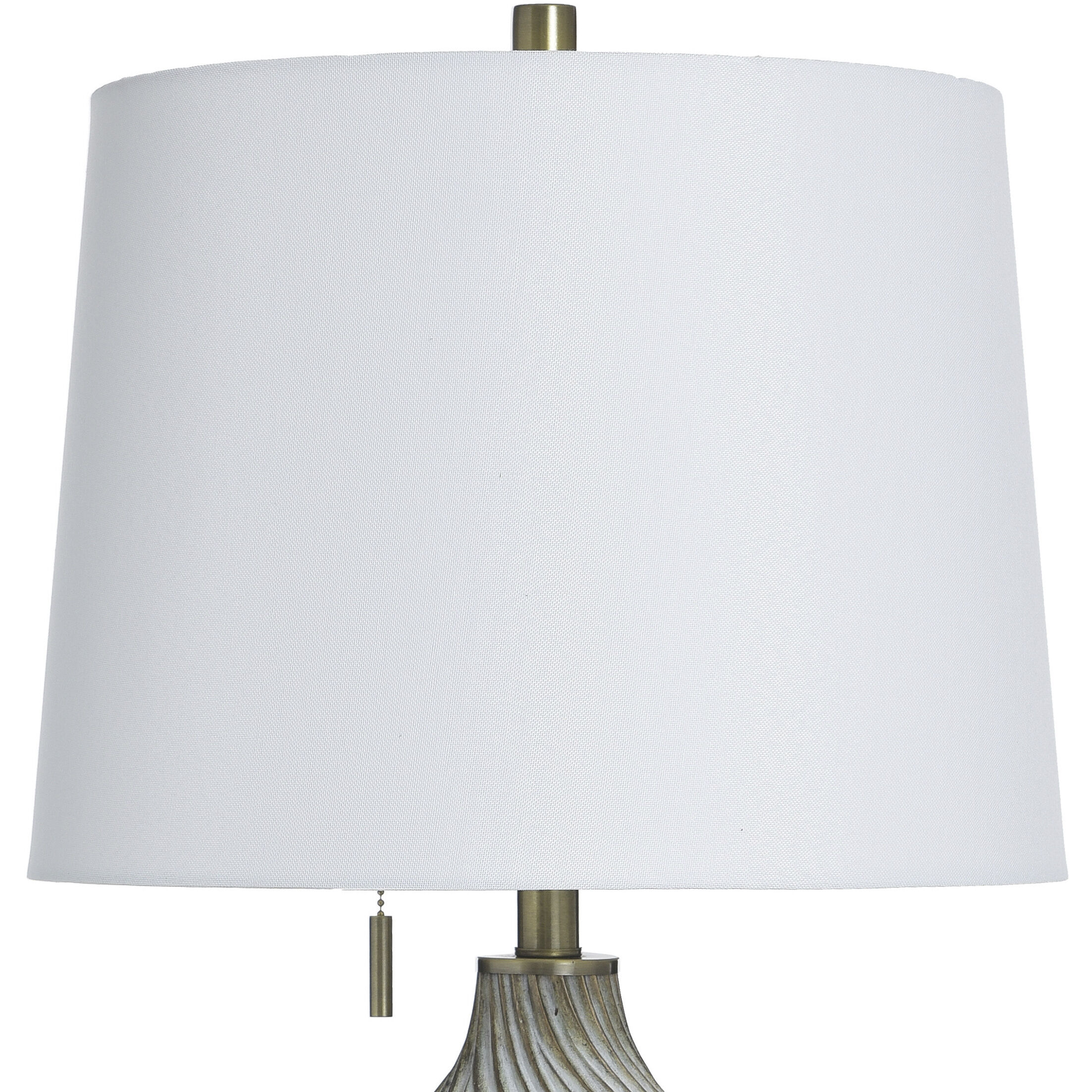 Rowan 33 inch 100 watt Ash and White Table Lamp Portable Light