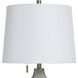 Rowan 33 inch 100 watt Ash and White Table Lamp Portable Light