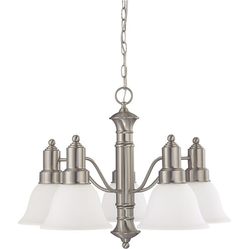 Gotham 5 Light 25 inch Brushed Nickel Chandelier Ceiling Light