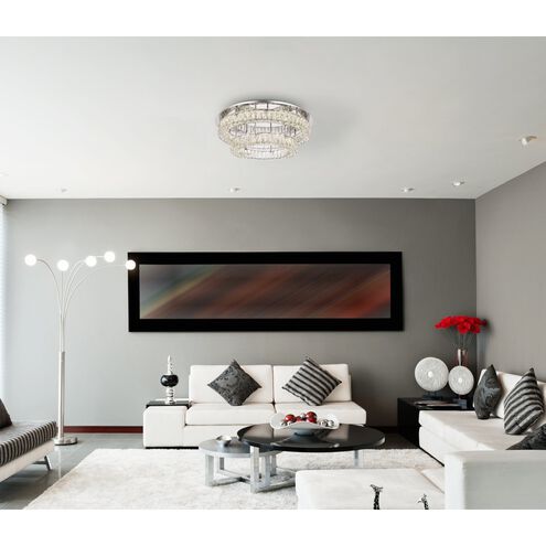 Monroe 2 Light 30 inch Chrome Flush Mount Ceiling Light