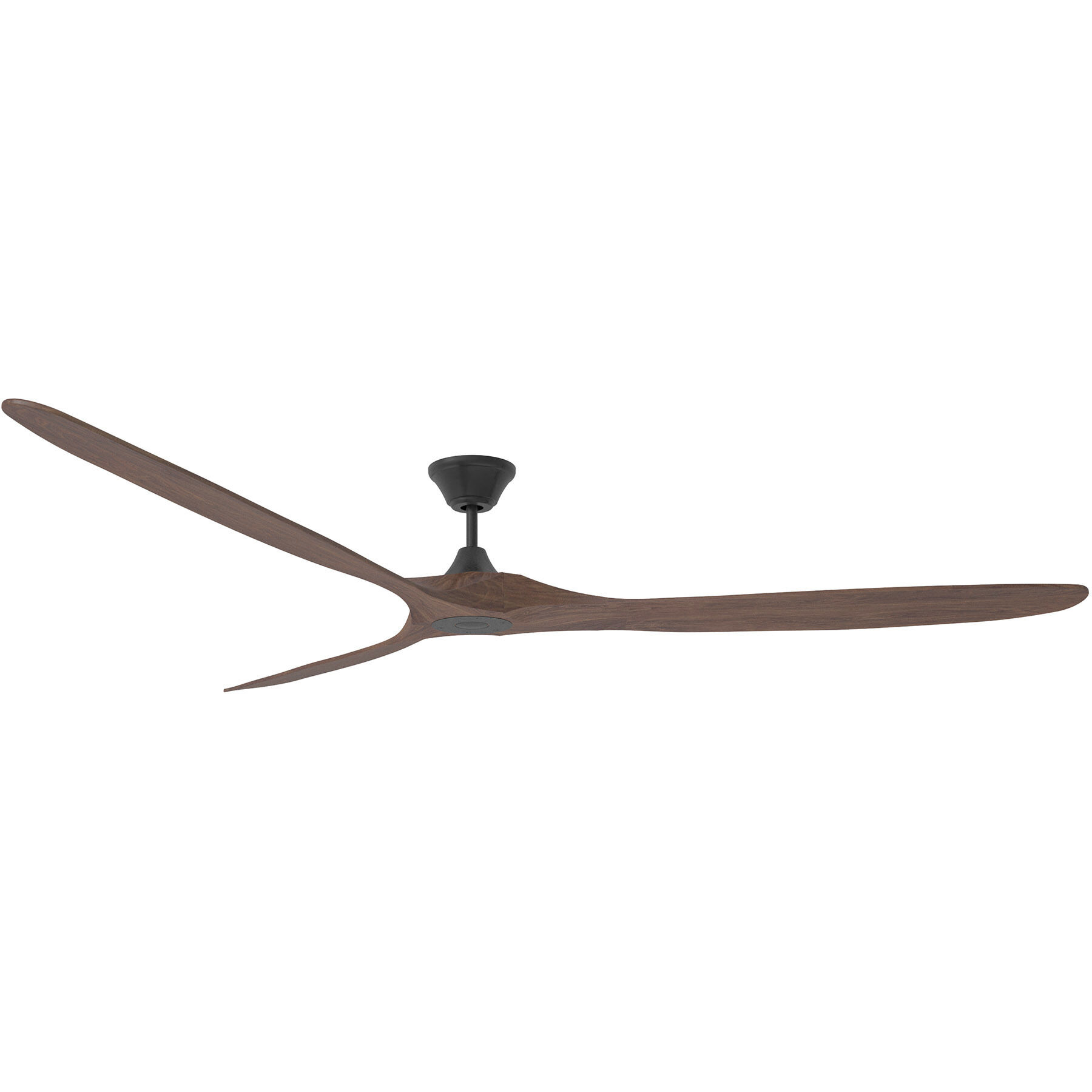 Maverick 88 inch Matte Black with Dark Walnut Blades Ceiling Fan