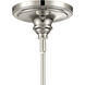 Emma 1 Light 12 inch Polished Nickel Pendant Ceiling Light