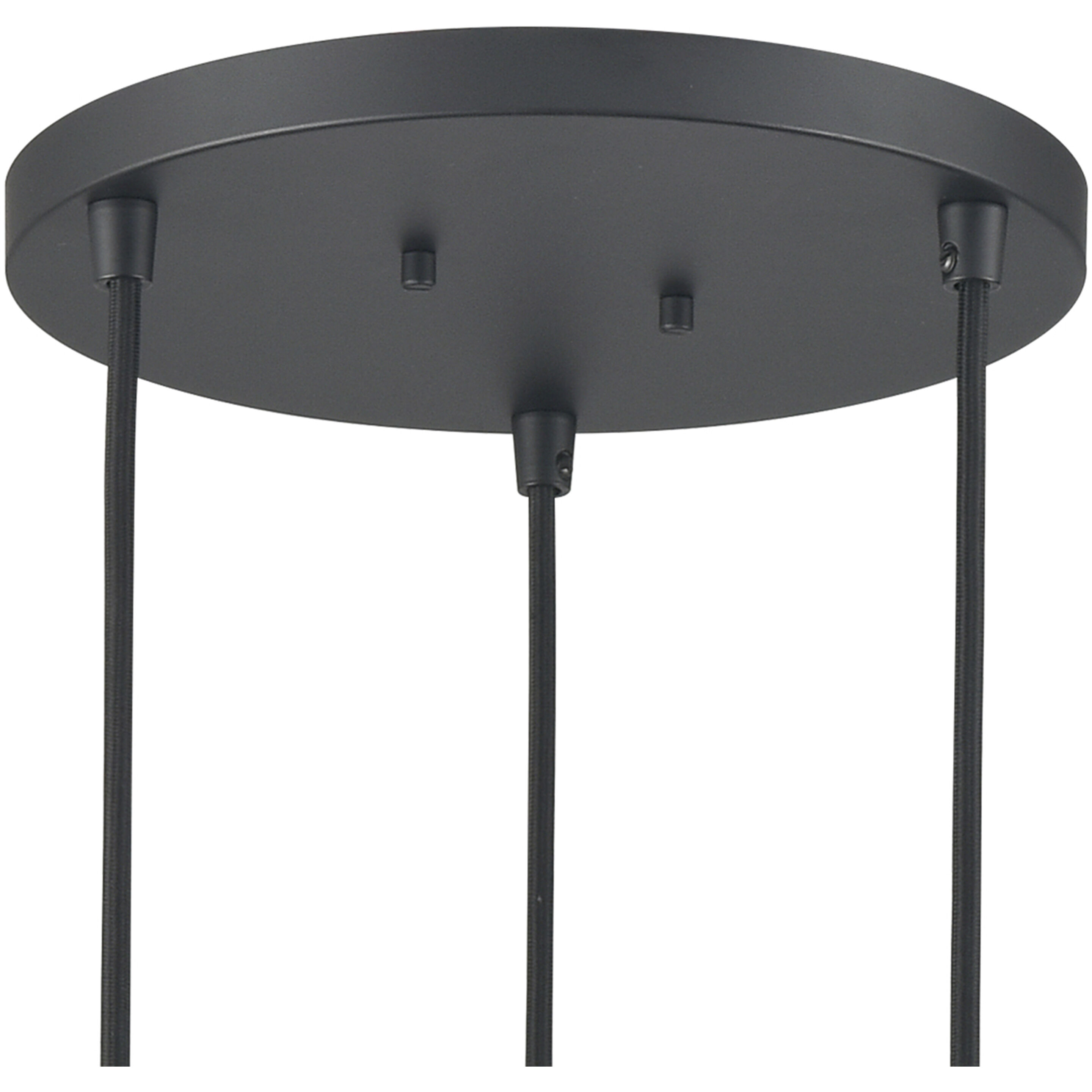 Dylan 3 Light 12 inch Black Chandelier Ceiling Light