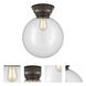 Aditi XX-Large Beacon 1 Light 12 inch Oil Rubbed Bronze Flush Mount Ceiling Light in Clear Glass, Aditi