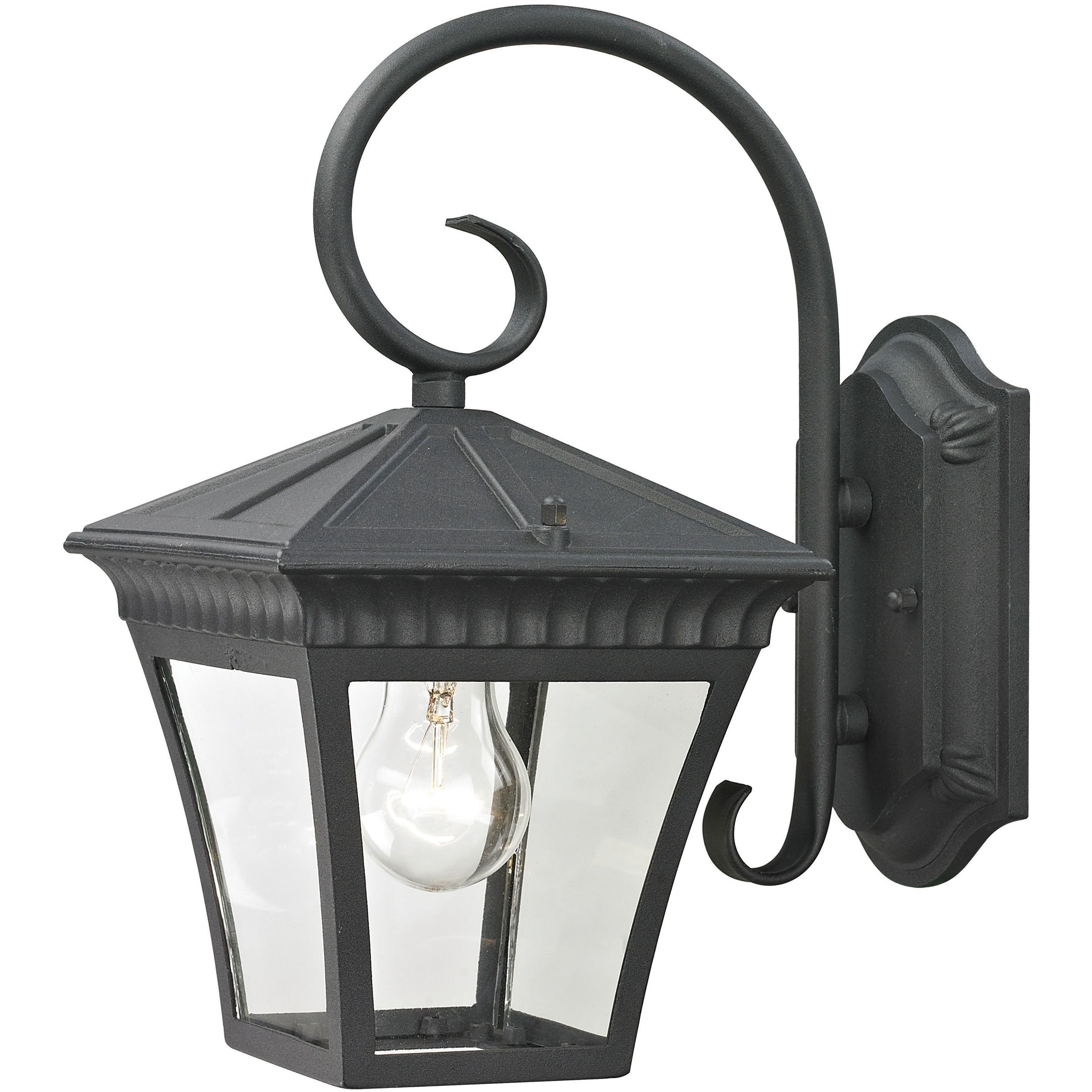 Ridgewood 1 Light 12 inch Matte Textured Black Outdoor Sconce