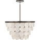 Olyra 12 Light 31.75 inch Plated Dark Bronze Convertible Pendant/Semi-Flush Mount Ceiling Light