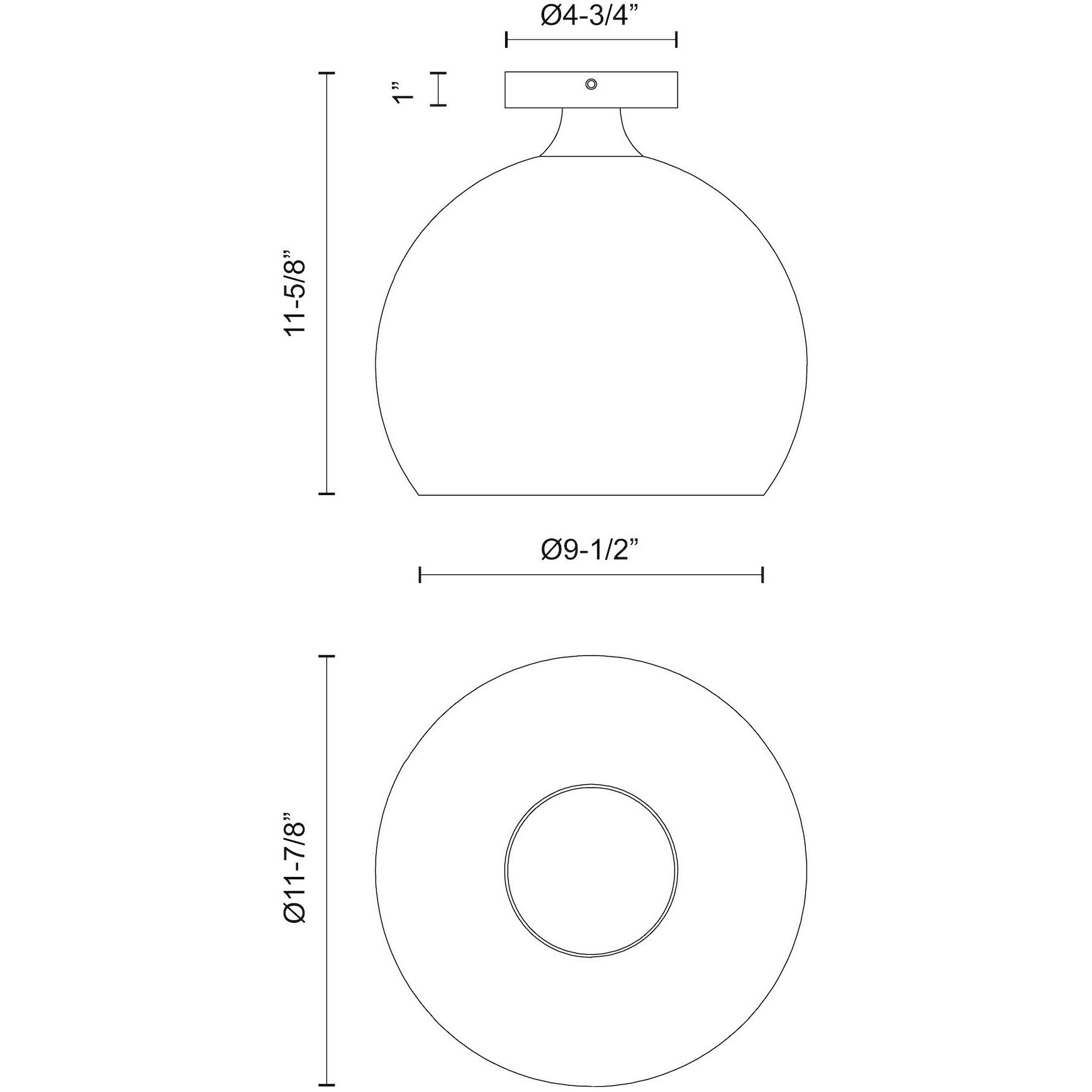 Alora Mood Castilla 1 Light 11.88 inch Matte Black Flush Mount Ceiling Light in Matte Opal Glass