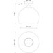 Alora Mood Castilla 1 Light 11.88 inch Matte Black Flush Mount Ceiling Light in Opal Glass