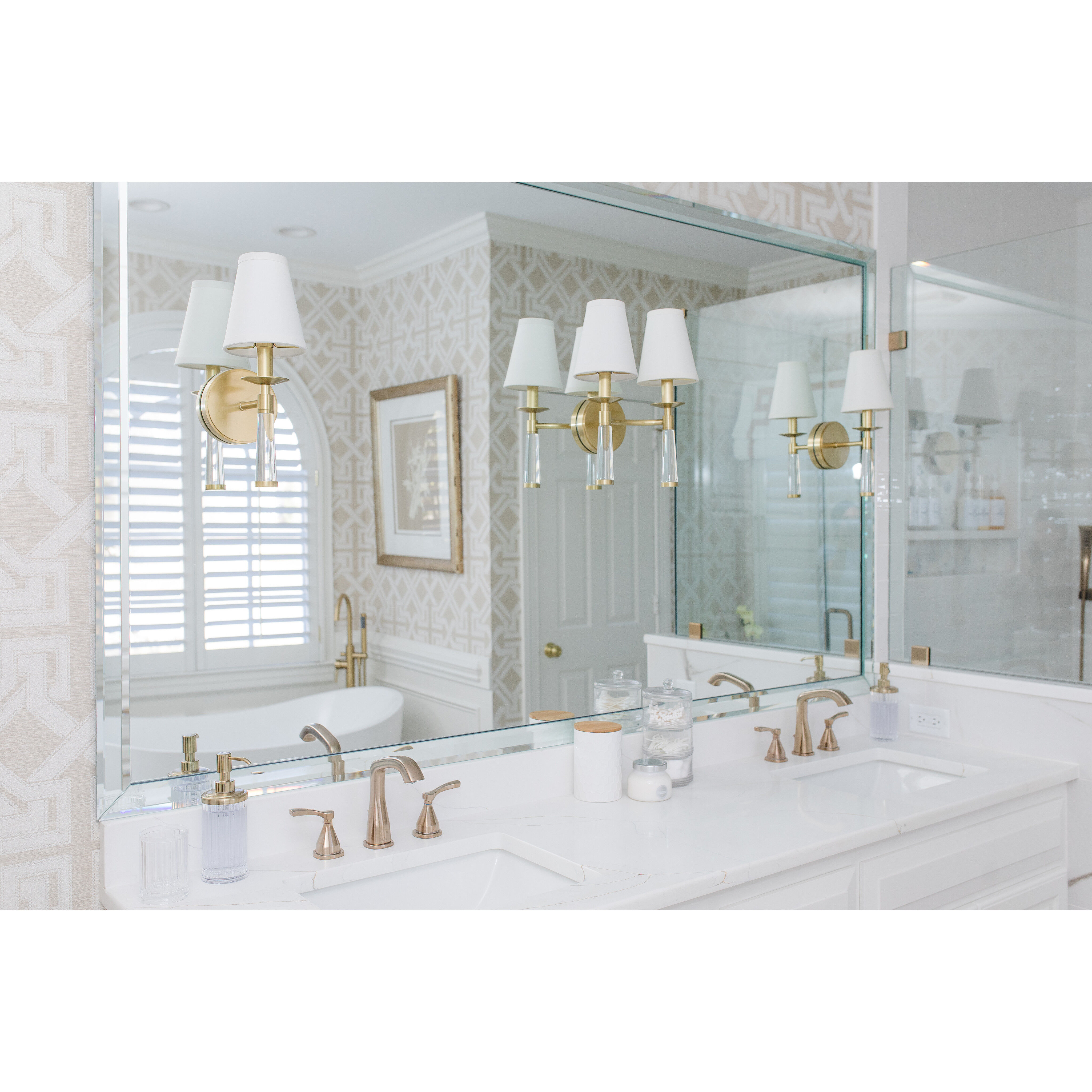 Baxter Sconce Wall Light in Aged Brass