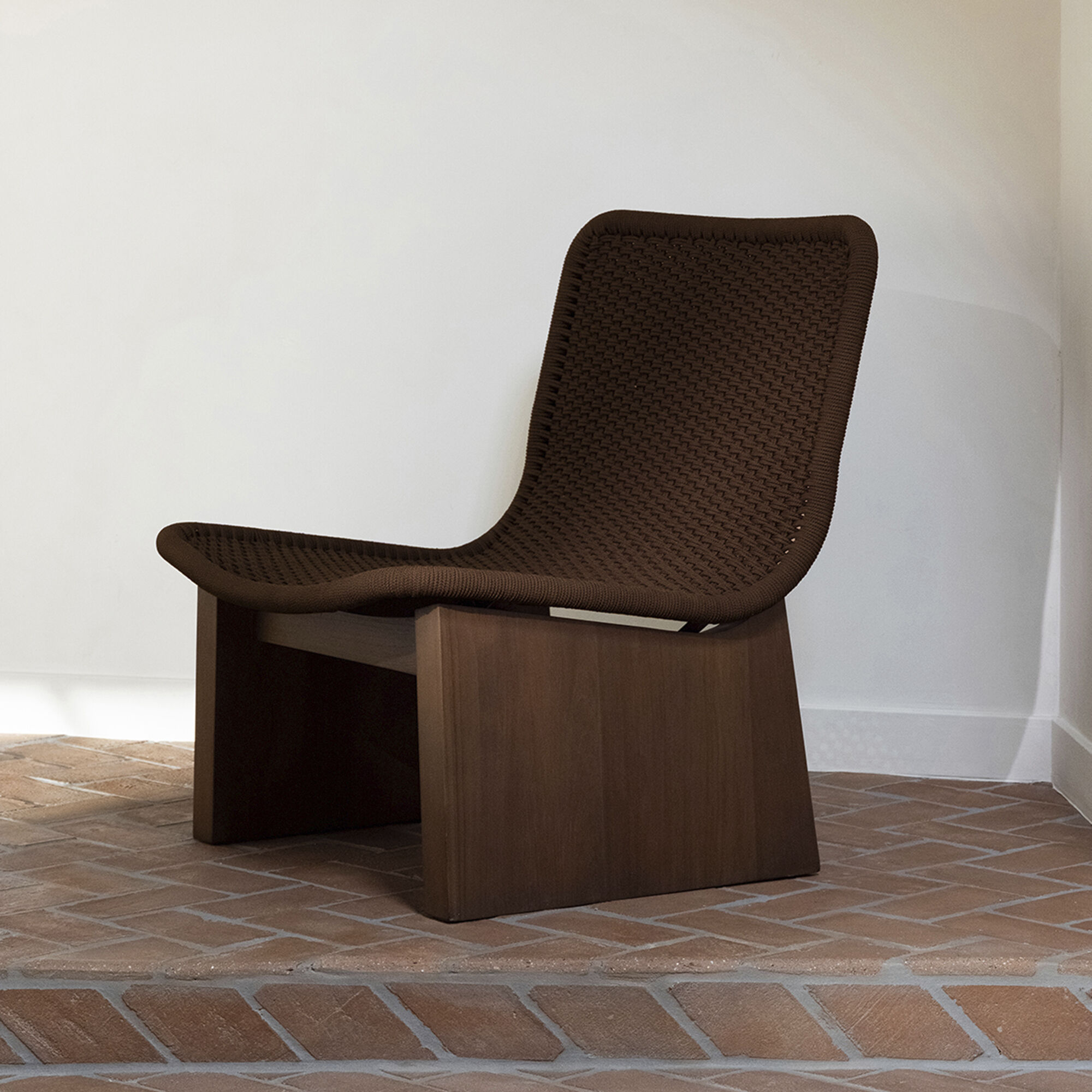 Savanna Brown Outdoor Accent Chair