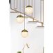 Eclipse 3 Light 18 inch Satin Gold Pendant Ceiling Light