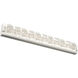 Tessera LED 38 inch Salt White with Ash Vanity Light Wall Light