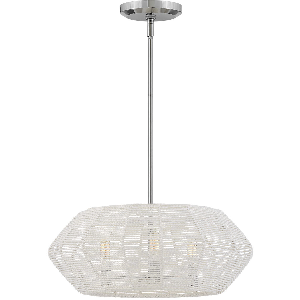 Lisa McDennon Luca 3 Light 21.25 inch Polished Chrome Indoor Chandelier Ceiling Light, Convertible to Semi-Flush