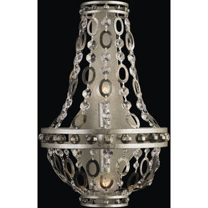 Lucia 2 Light 11 inch Vintage Silver Leaf Wall Sconce Wall Light
