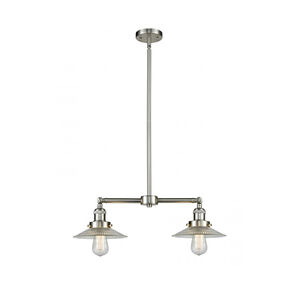 Franklin Restoration Halophane 2 Light 21.00 inch Chandelier