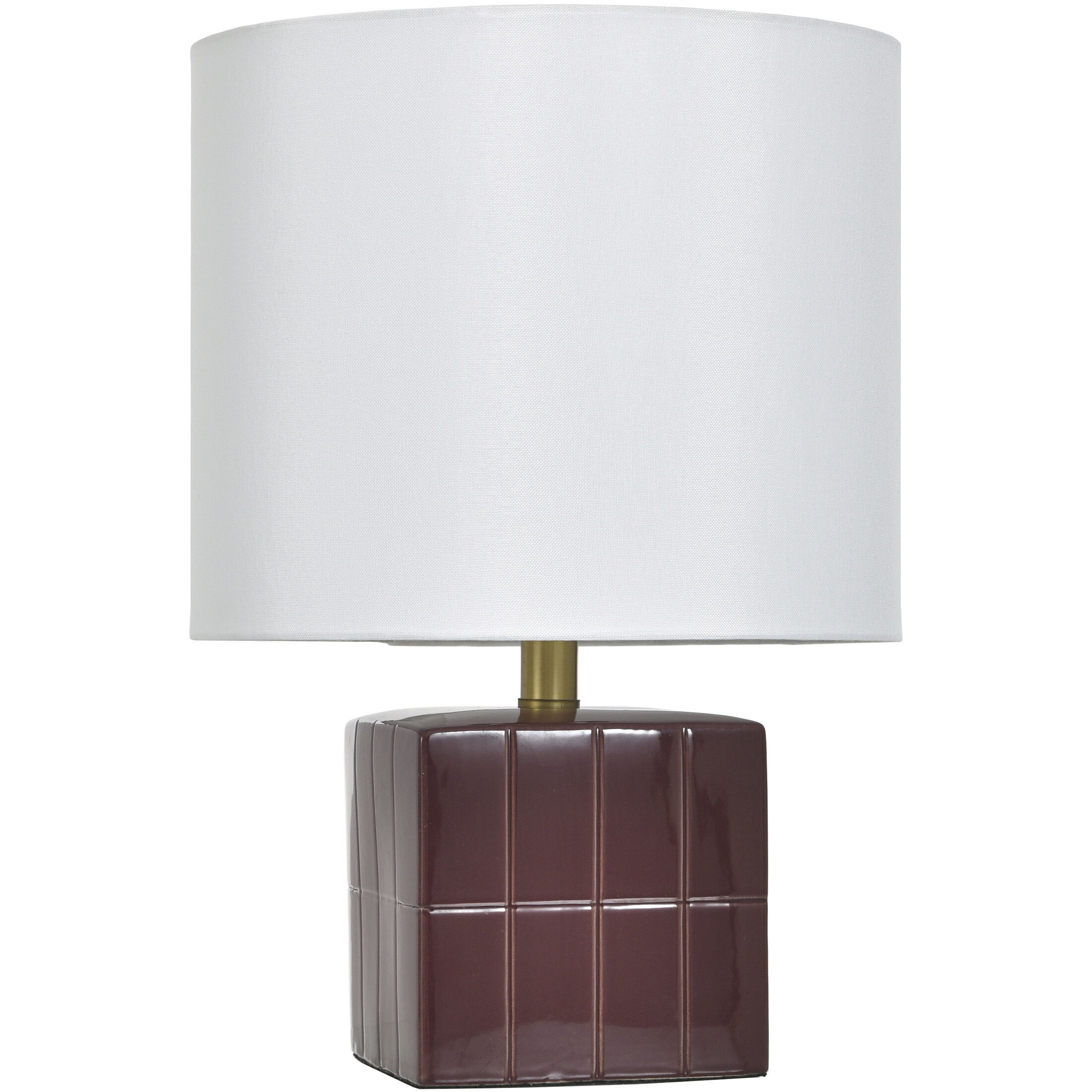Matilda 18 inch 100 watt Burgundy Table Lamp Portable Light