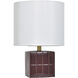 Matilda 18 inch 100 watt Burgundy Table Lamp Portable Light