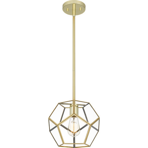 Kinslee 1 Light 9.5 inch Polished Brass Mini Pendant Ceiling Light