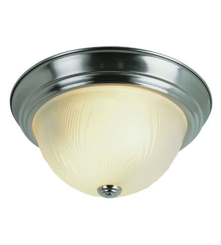 Del Mar 2 Light 13 inch Rubbed Oil Bronze Flushmount Ceiling Light in Brushed Nickel