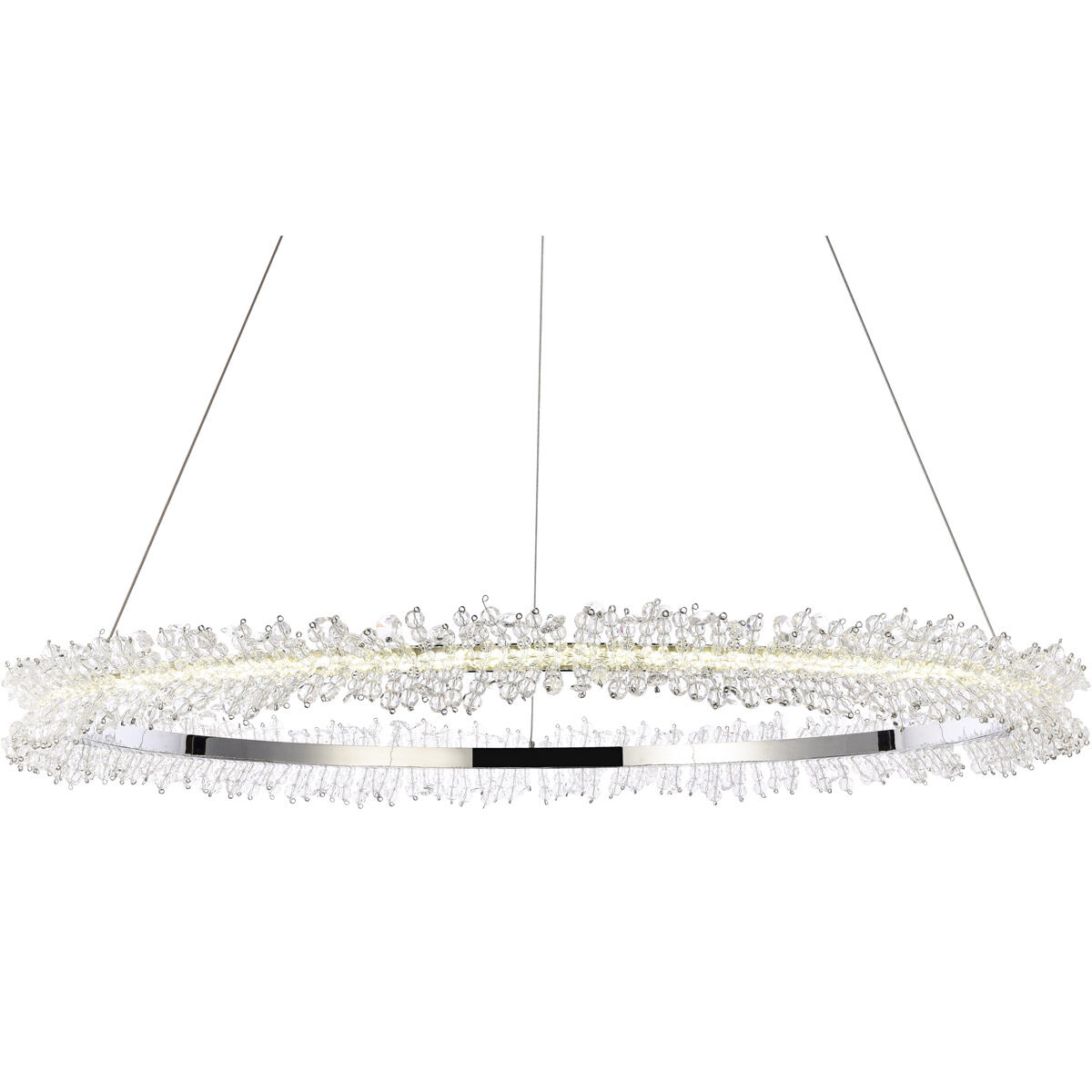Laurel 34 inch Chrome Pendant Ceiling Light
