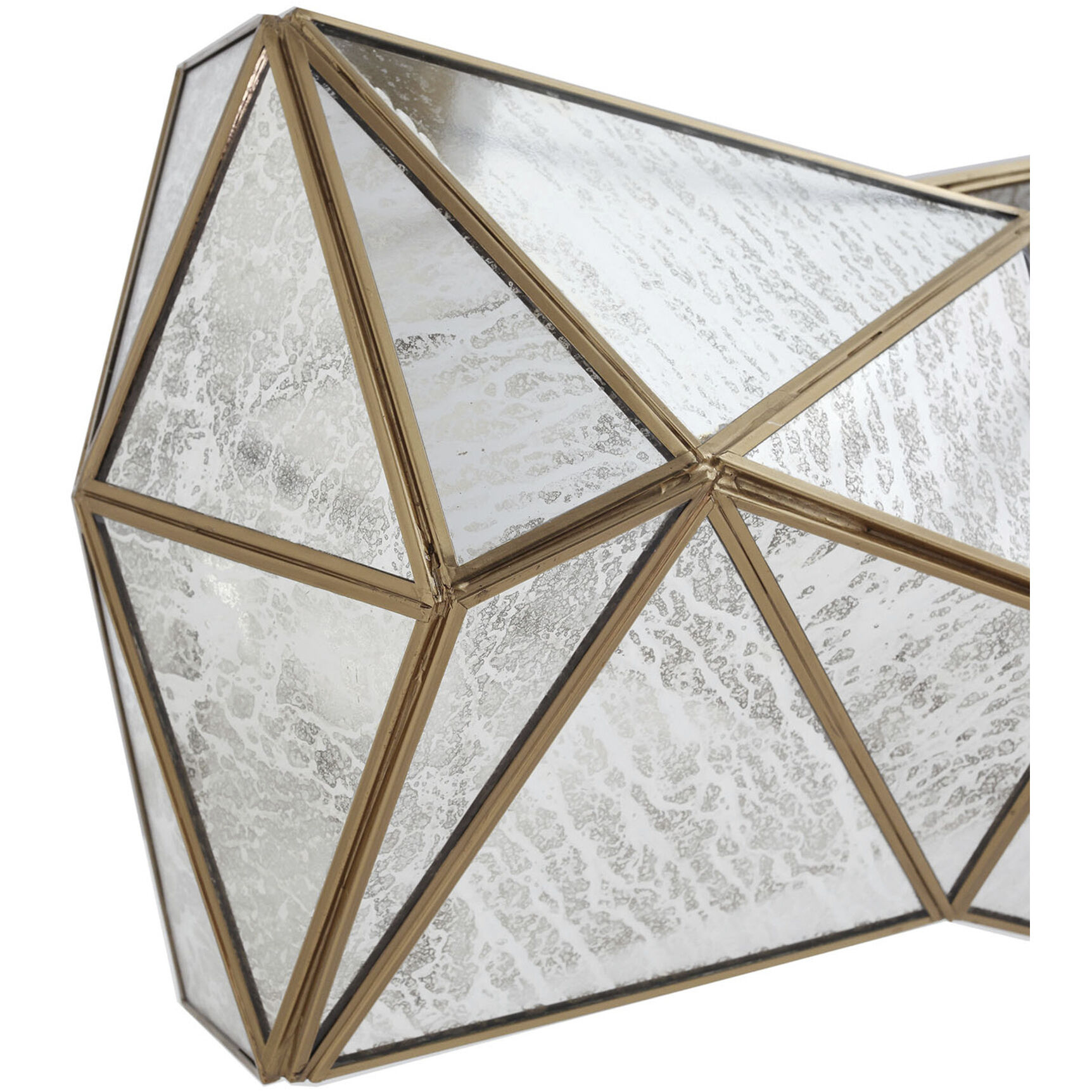 Geo-Gem 6 Light 48 inch Brass Antique Island Light Ceiling Light