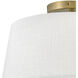 Beale LED 14 inch Lacquered Brass Foyer Light Ceiling Light, Flush Mount