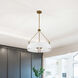 Halter 4 Light 22.63 inch Natural Brass Pendant Ceiling Light
